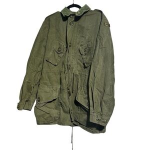 Vintage 90’s Canadian Army Combat Coat MK II No Liner Green Size 5